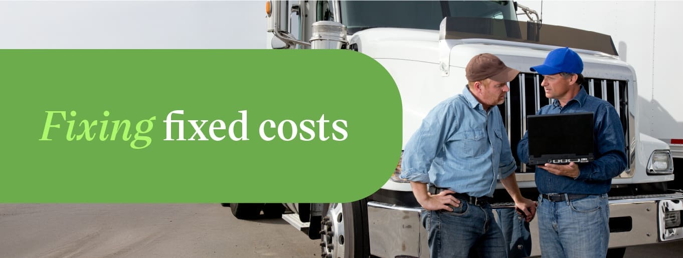 Optimizing fixed costs for truck fleets