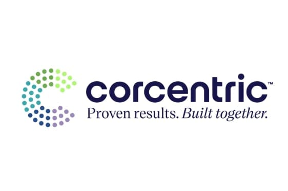Corcentric logo with the tagline Proven results. Built together.